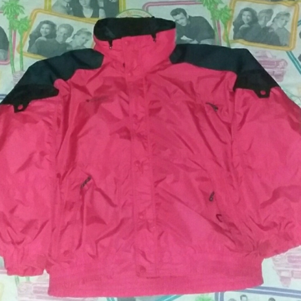 90s Columbia Red 2 in 1 Winter Jacket Coat Vintage